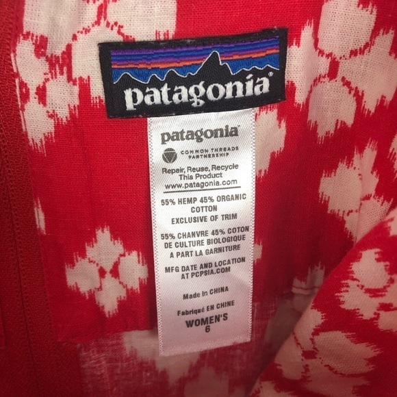Patagonia red floral tank size 6 - Picture 3 of 4